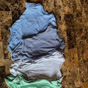 Set of baby boy onesies